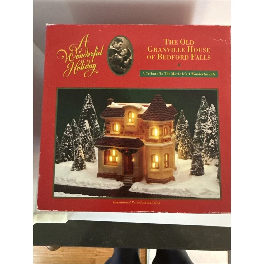 'It's a Wonderful Life' CERTIFIED Holiday Village 1997 -Bedford Falls House RARE